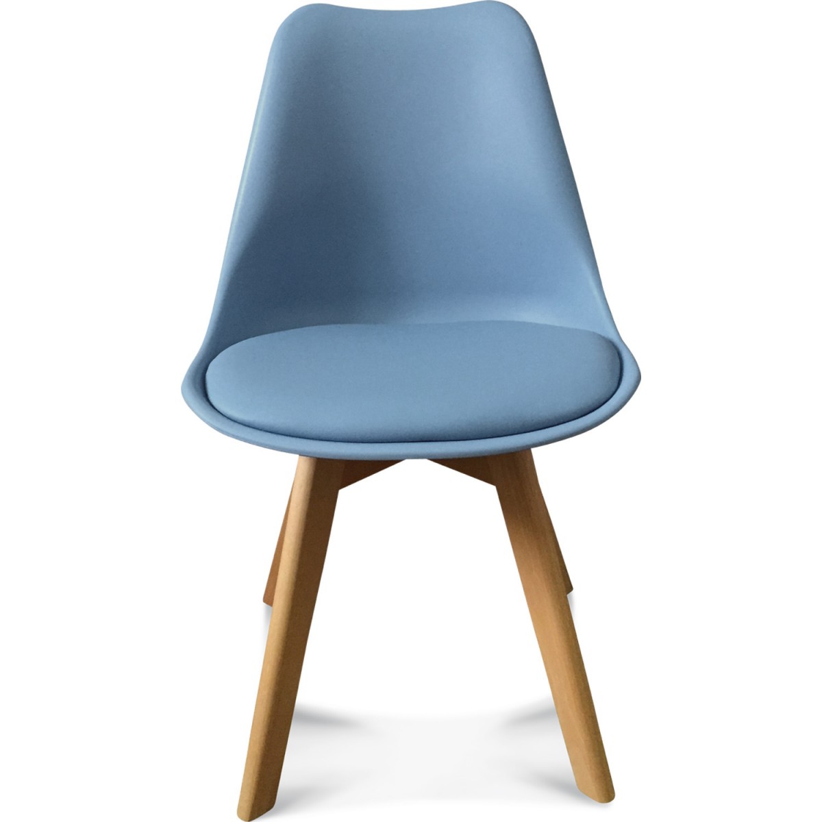 Chaise bleue scandinave