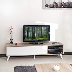 Salon scandinave meuble tv
