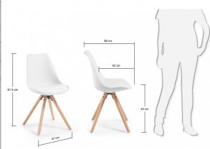 Chaise scandinave 50 cm