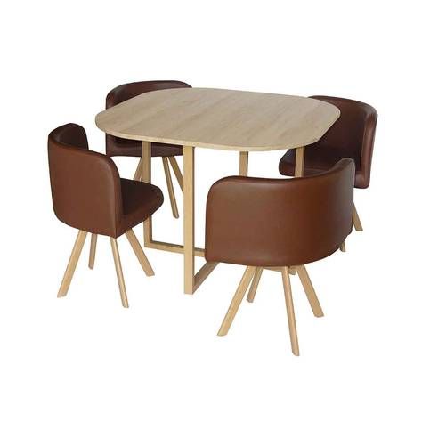 Table scandinave chaise encastrable