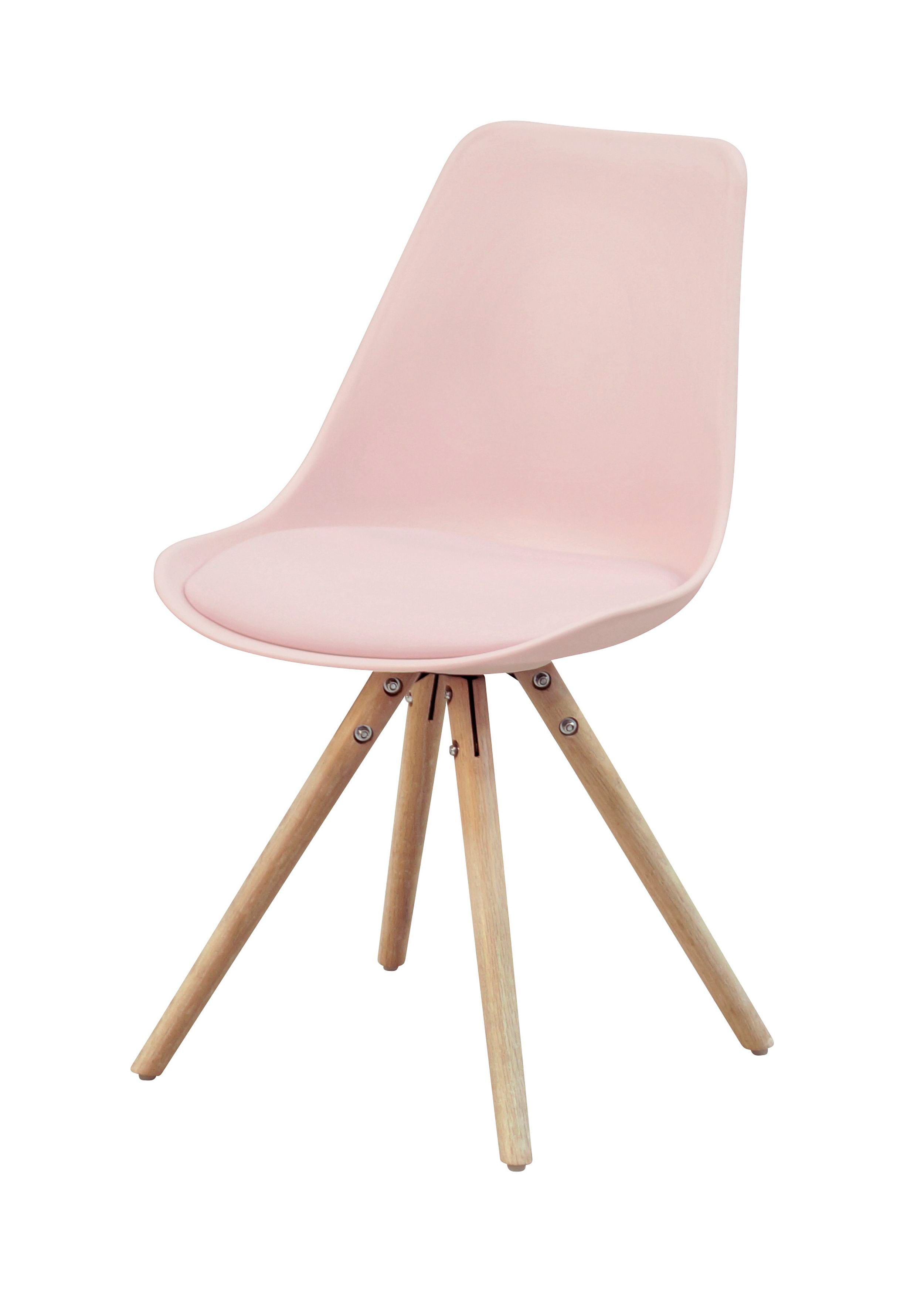 Chaise rose scandinave