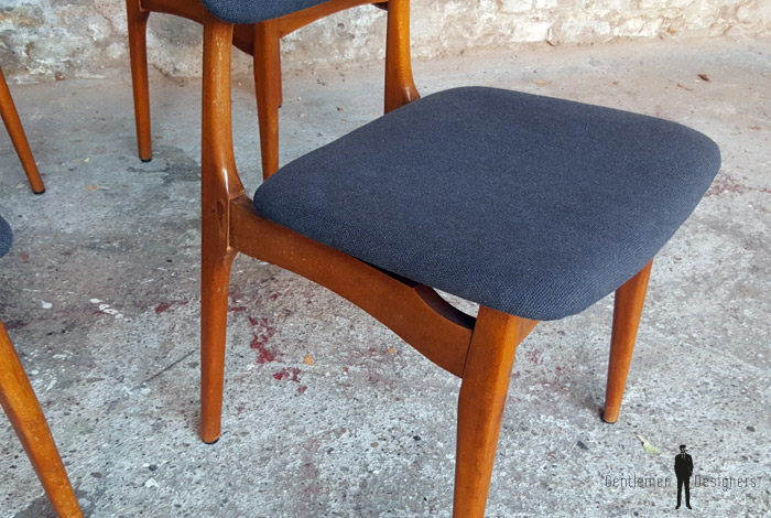 Chaise vintage scandinave tissus
