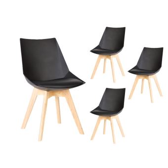 Chaise scandinave 4 couleurs