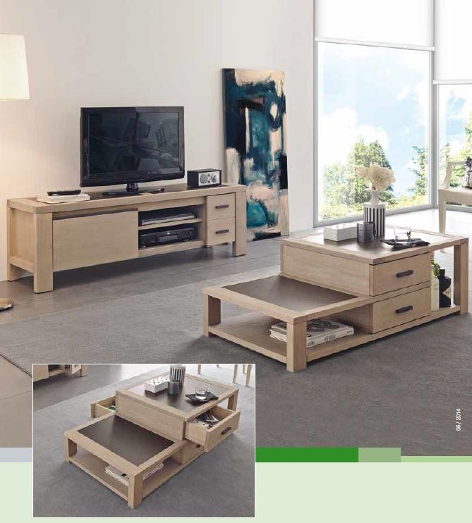 Table basse meuble tv scandinave