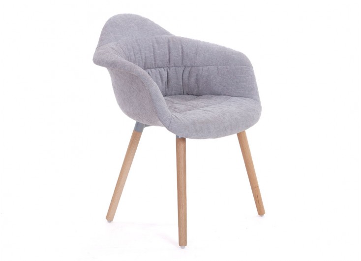 Chaise scandinave grise clair