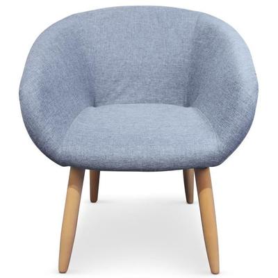 Chaise style scandinave bleu