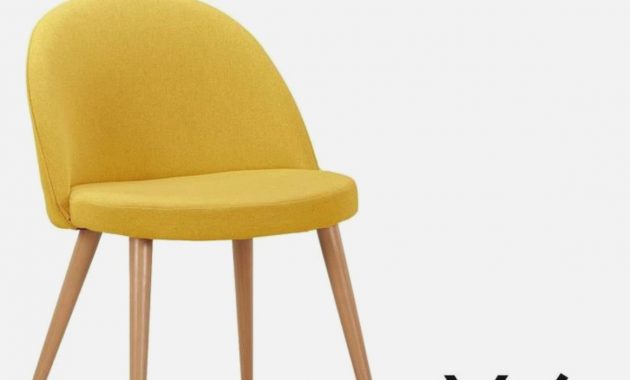 Chaise scandinave jaune moutarde pas cher