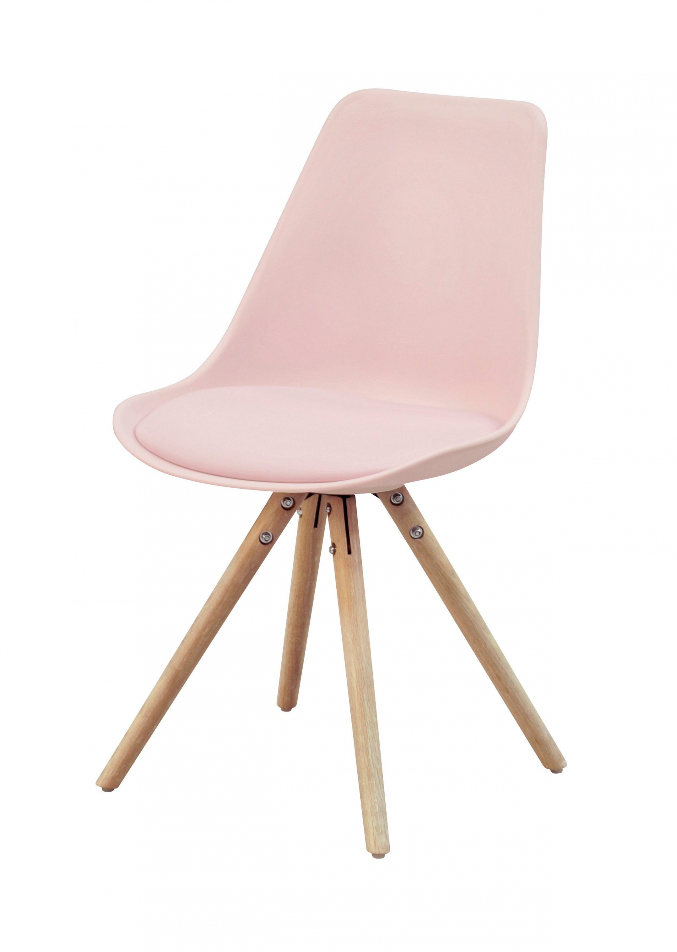 Chaise scandinave rose pastel