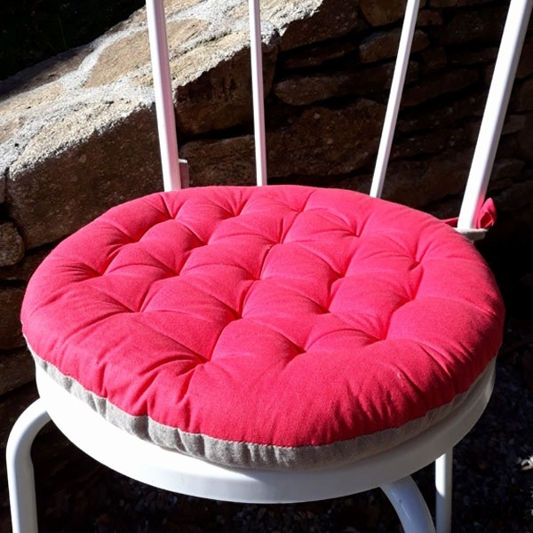 Coussin rond chaise scandinave