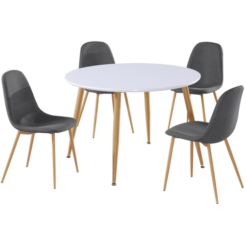 Ensemble table et chaise scandinave