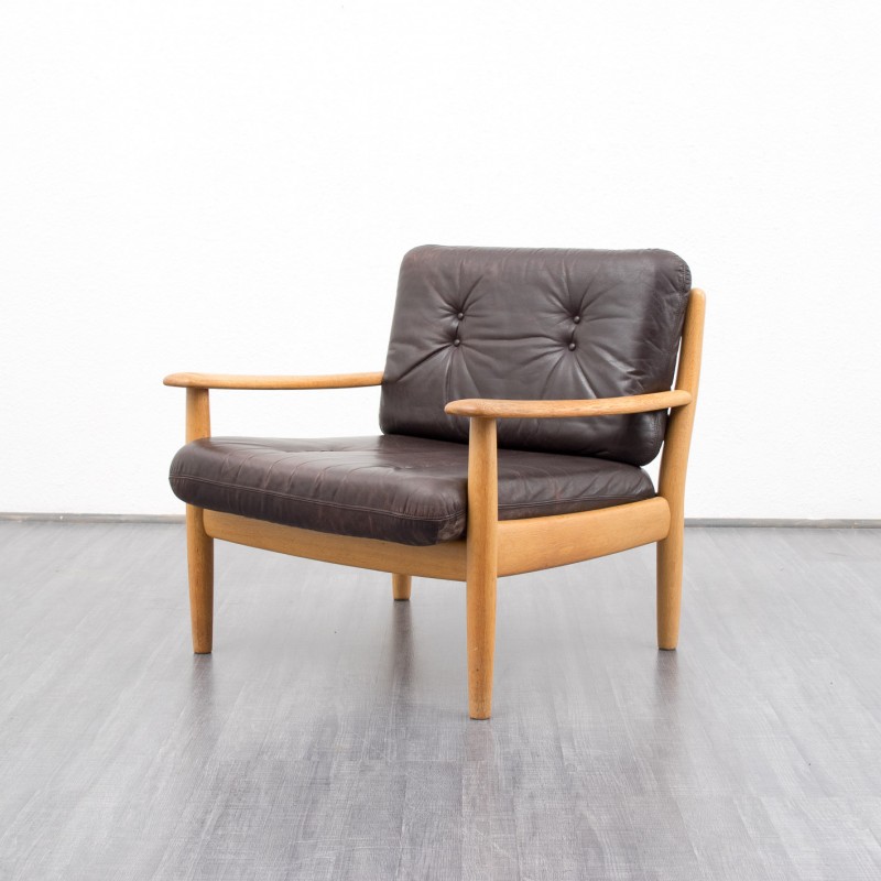 Chaise design scandinave cuir