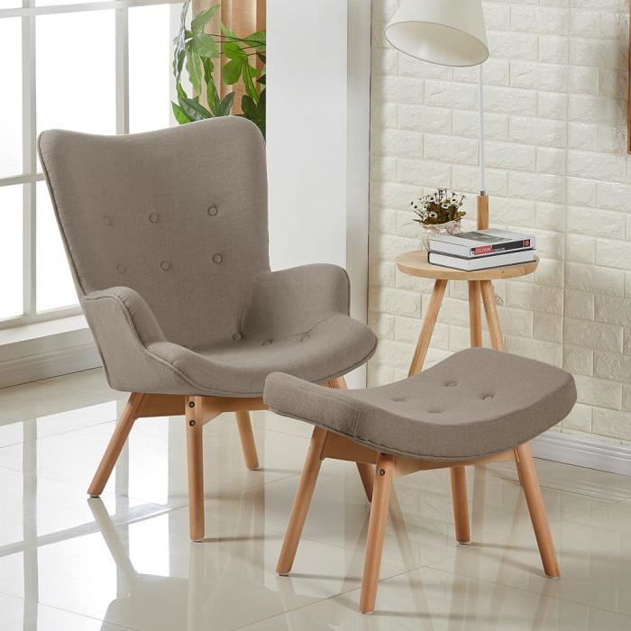 Cdiscount chaise scandinave taupe