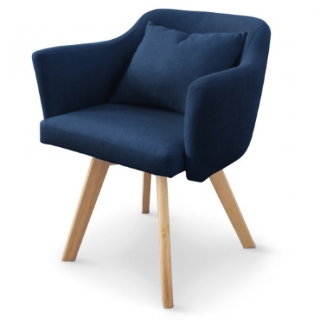 Chaise / fauteuil scandinave dantes tissu