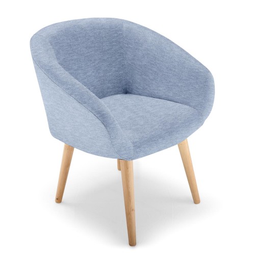 Chaise style scandinave bleu canard