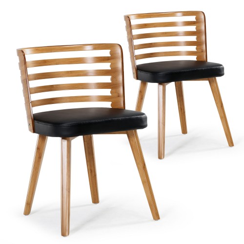Chaise noir et bois scandinave