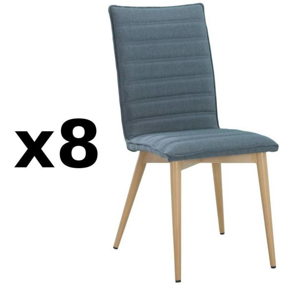 Chaise scandinave x8