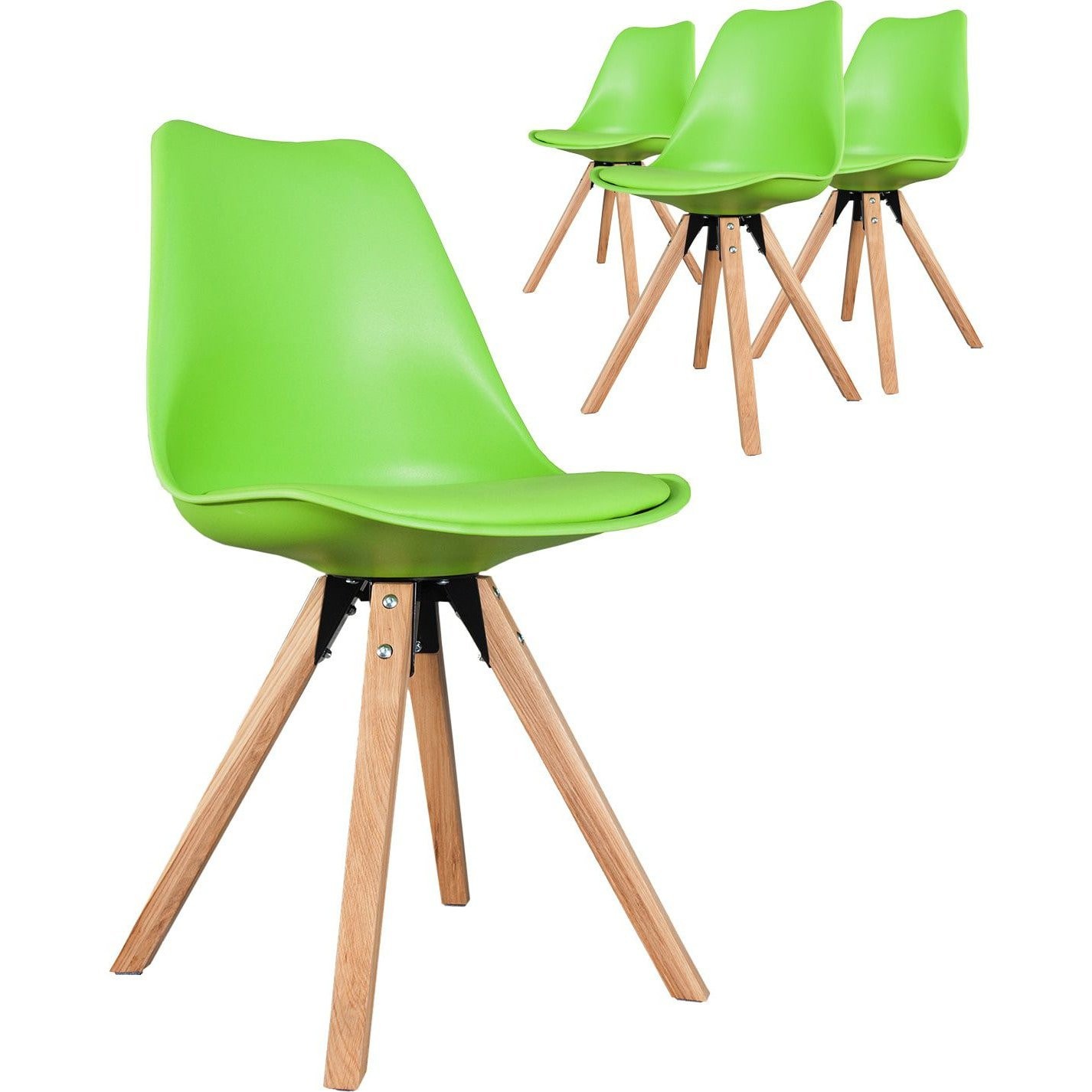 Chaise design scandinave green