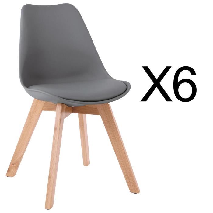 Chaise scandinave métal et bois