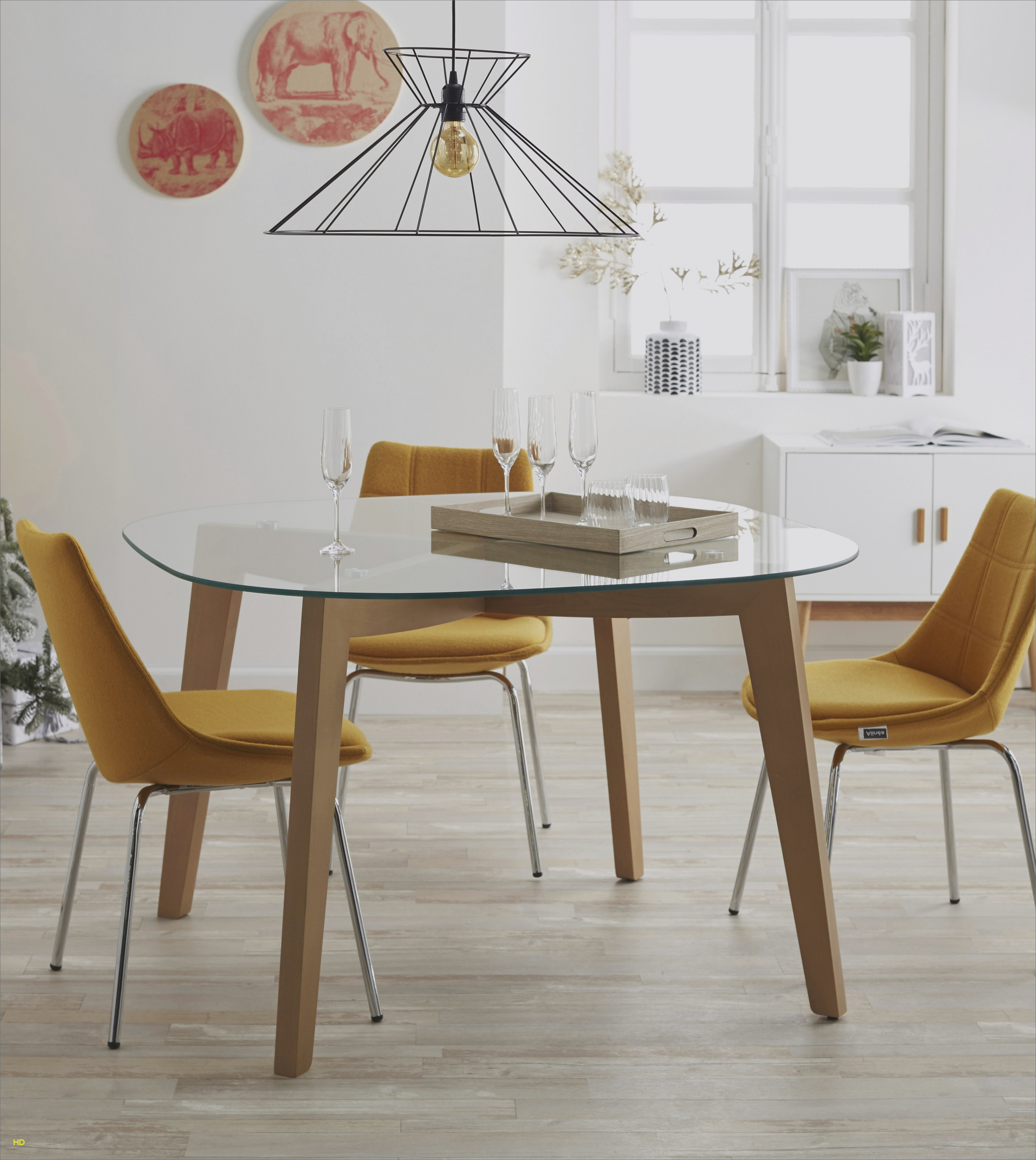 Table et chaise cuisine scandinave