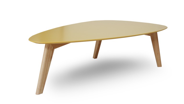 Table salon scandinave bois clair