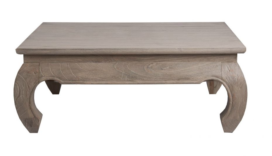 Table bois exotique style scandinave