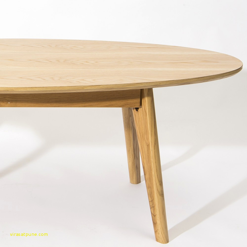 Table basse ovale design scandinave skoll couleur blanc