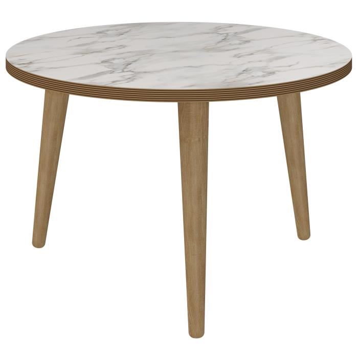 Table basse marbre scandinave