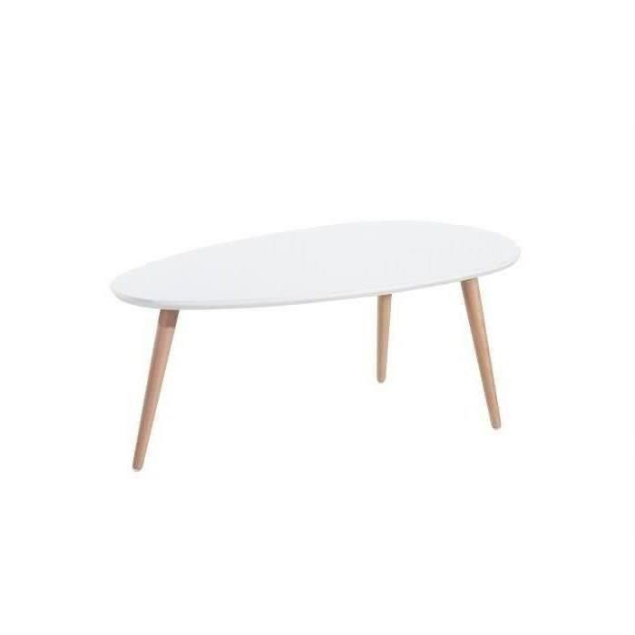 Table basse scandinave laquee