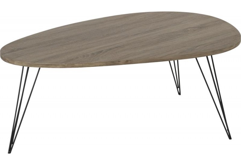 Table basse bois et metal scandinave