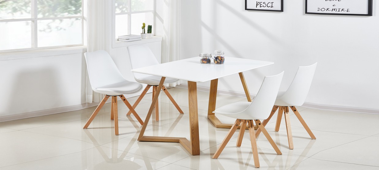 Table scandinave blanche