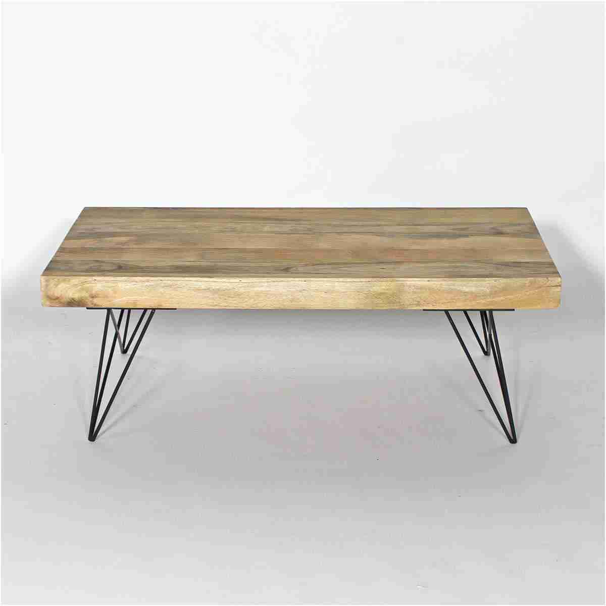 Table basse bois metal scandinave