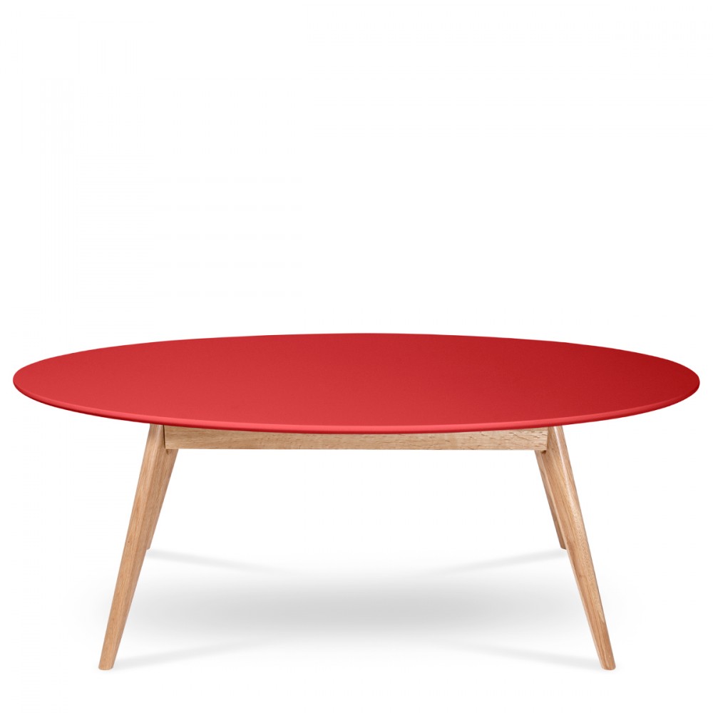 Table scandinave rouge