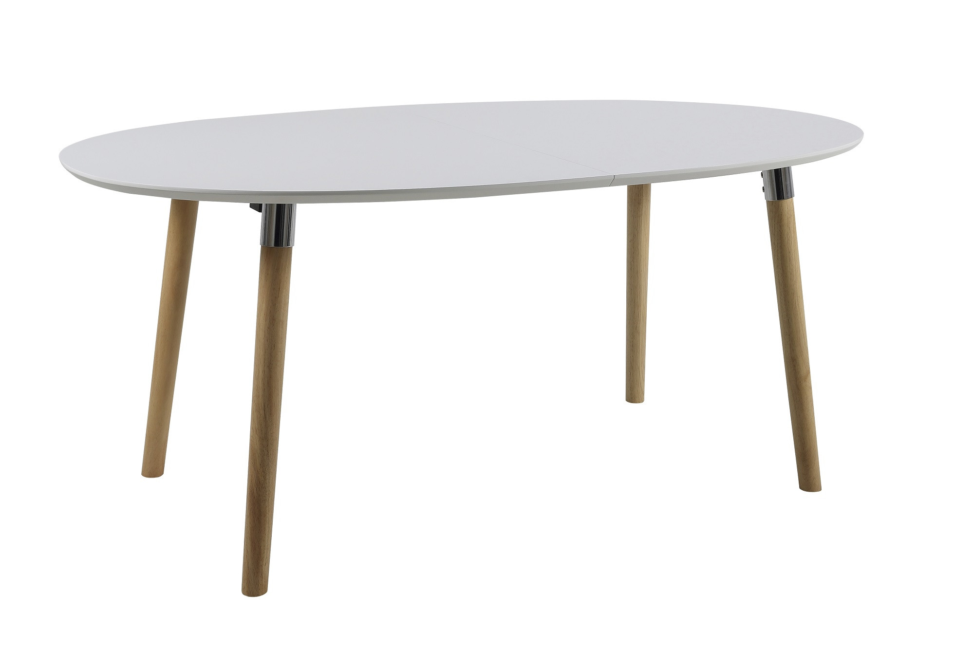 Table ovale scandinave extensible
