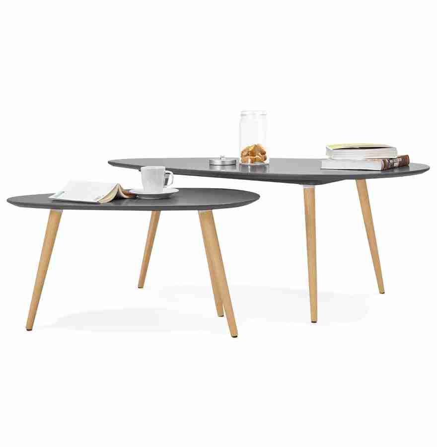 Table scandinave gris anthracite