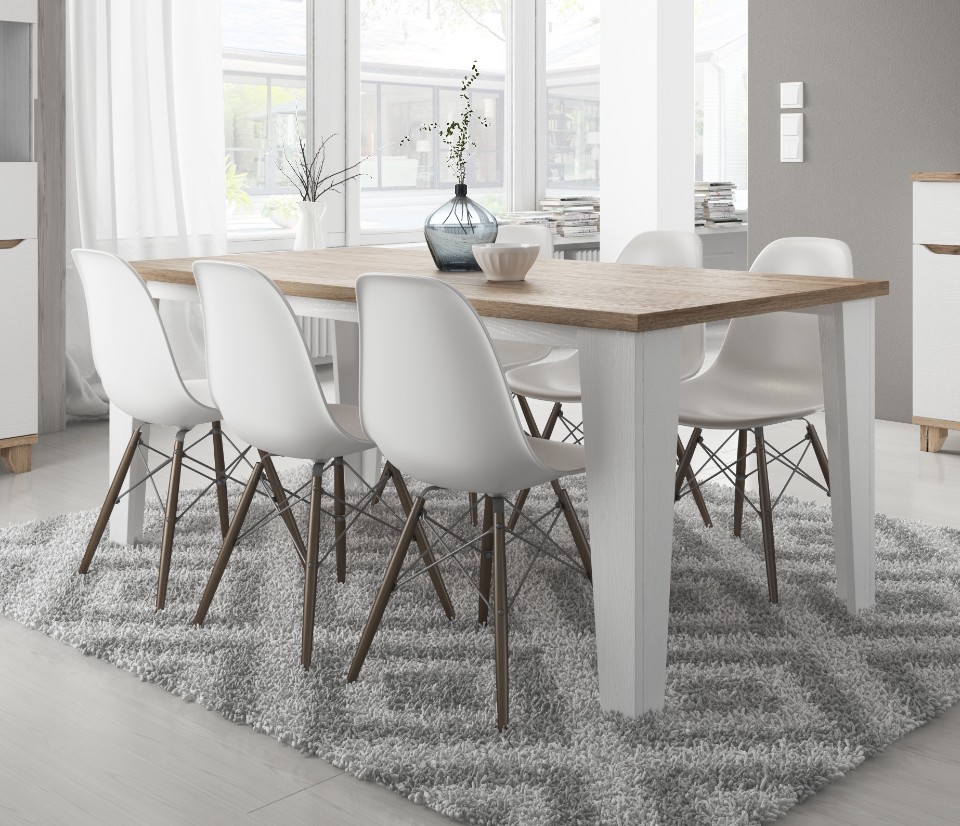 Table blanc scandinave