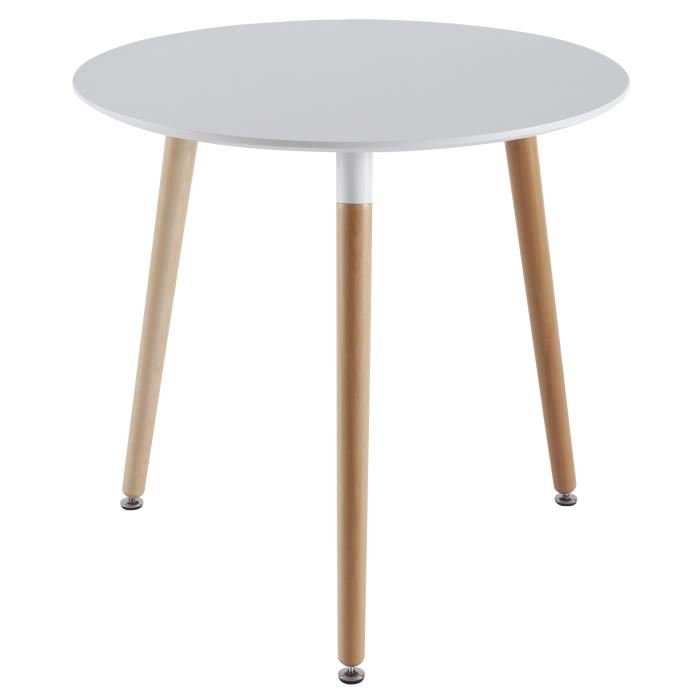 Table ronde design scandinave