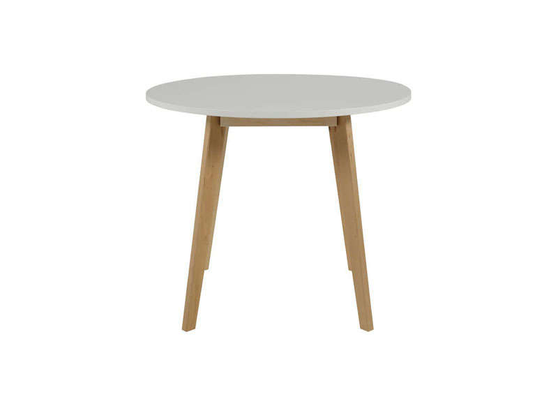 Table ronde blanche scandinave