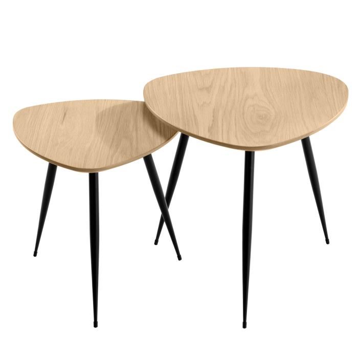 Table basse bois clair scandinave