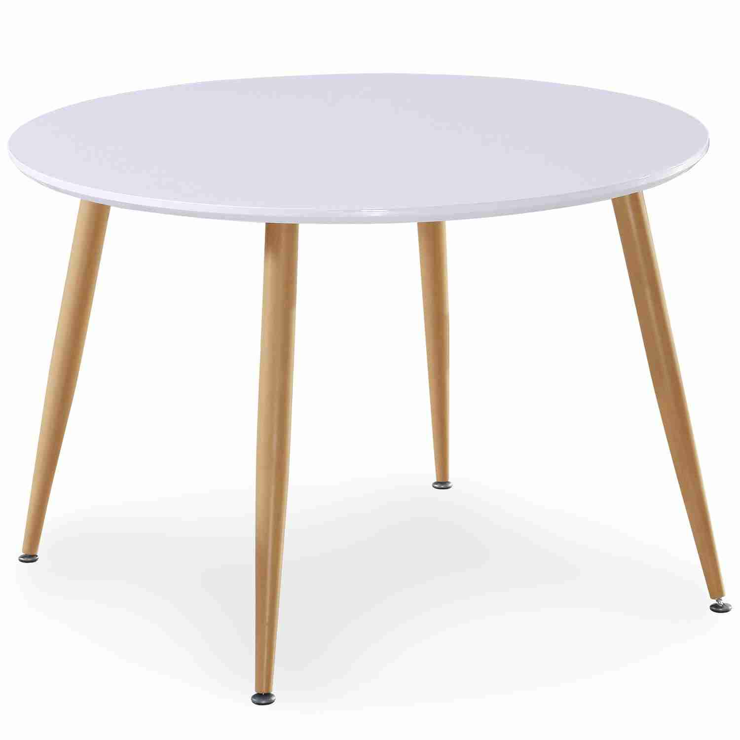 Table scandinave ovale extensible