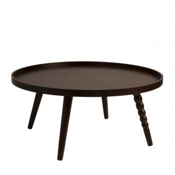Table basse ronde roulante
