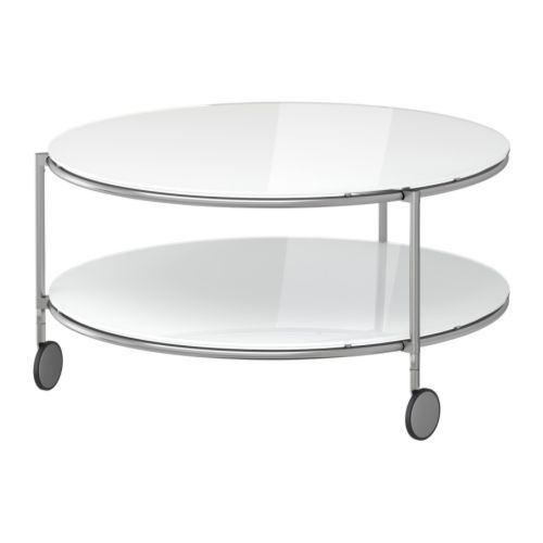 Table basse ronde roulettes