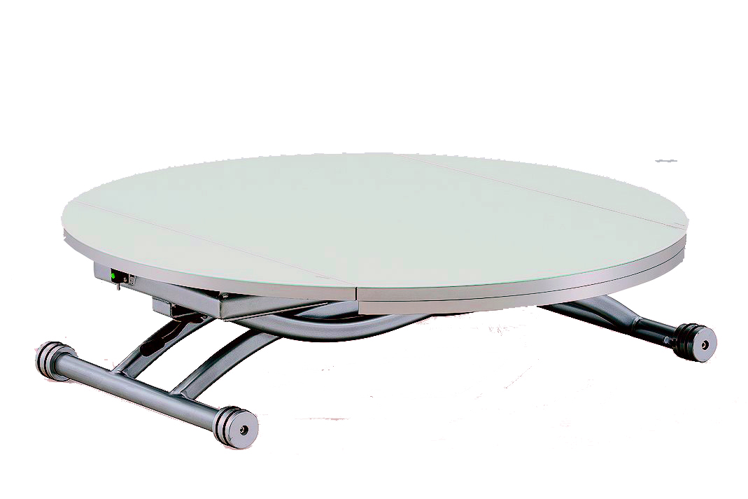 Table basse ronde extensible