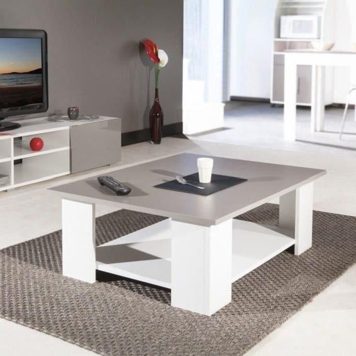 Table basse taupe pas cher