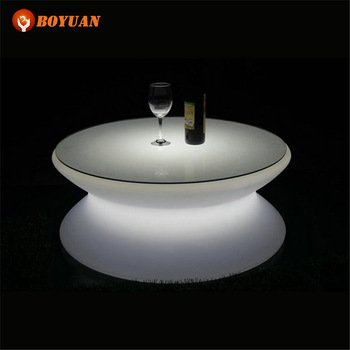 Table basse ronde led