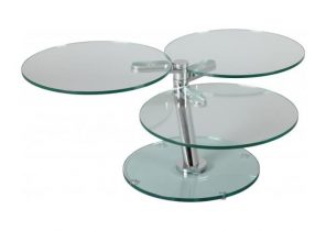Table basse hilde ronde en verre