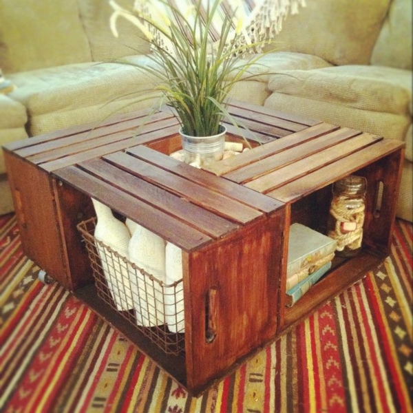 Table basse avec palette en bois