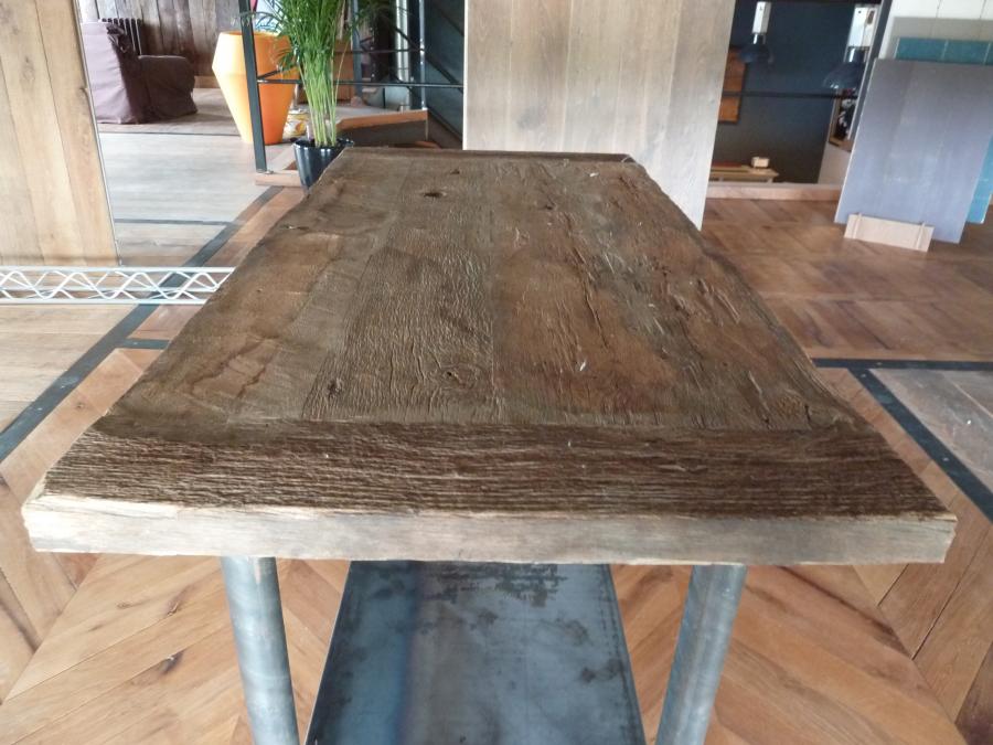 Table basse bois massif ancienne