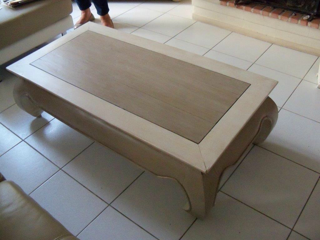 Relooker table basse bois et carrelage