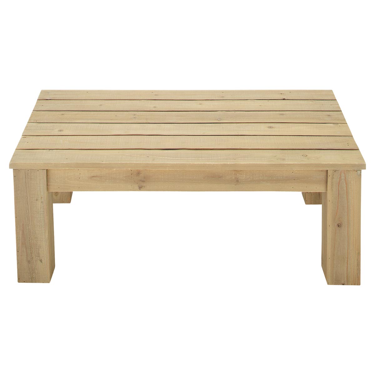 Table basse bois massif et metal