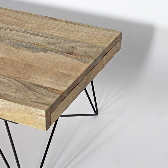 Table basse bois métal scandinave
